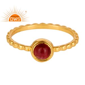 Natural <b>Garnet</b> Gemstone 925 <b>Silver</b> Midi <b>Ring</b> Jewelry Wholesaler Designer Gold Plated <b>Silver</b> <b>Ring</b> Women's Jewelry - Product Image 1