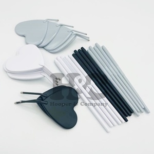 Miroir d'extension de cils en acier inoxydable en forme de cœur Offre Spéciale Miroirs d'outils à sourcils durables et pointus Vison - Product Image 4