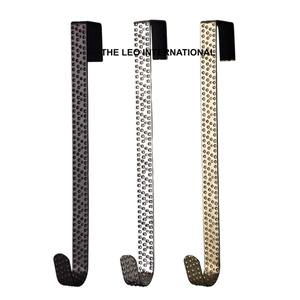 Guirnalda Navideña de Acero Inoxidable Chapada en Oro, Estilo Rústico Nórdico, con Diseño de Hojas, para Colgar en la Puerta - Product Image 4