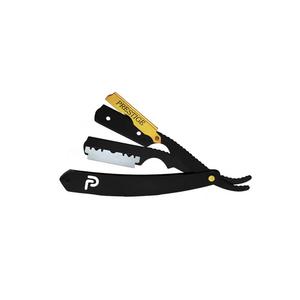 Nhãn Hiệu Riêng Bán Chạy Nhất Đen Xử Lý Barber Straight <span class=keywords><strong>Razor</strong></span> Cạo Công Cụ Cho Nam Giới - Product Image 1