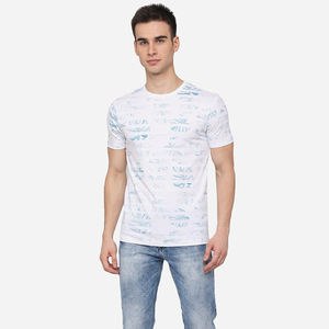 เสื้อยืดกราฟิกผู้ชายแบบสั่งทำ ผ้าคอตตอนเจอร์ซีย์ ทรงปกติ รับผลิตแบบ OEM สตรีทแวร์ลำลอง แฟชั่นทันสมัย ผลิตในปากีสถาน - Product Image 5