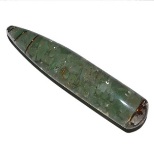 Baguette de massage en orgone d'aventurine verte de bonne qualité : Baguette de massage en orgone d'aventurine verte à vendre - Product Image 1