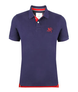 T-shirts polo pour hommes personnalisés en jersey 100% coton avec imprimés brodés T-shirt à manches courtes dans des couleurs personnalisées - Product Image 5