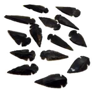 Obsidian Arrowhead แกะสลักคริสตัล,มีลูกศรหินสีดำแกะสลักคริสตัล - Product Image 3