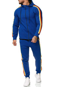 Men'<b>s</b> Fleece Jacket Joggers Pants Sweat Track <b>Suit</b> - Product Image 2