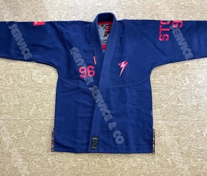 ชุดยูนิฟอร์ม Jiu Jitsu แบบบราซิลเลี่ยน,สี Royal Blur 96สีกำหนดเองทำจาก Jiu Jitsu Gi สำหรับผู้ชายที่มีการเย็บปักถักร้อยอย่างหนัก - Product Image 4