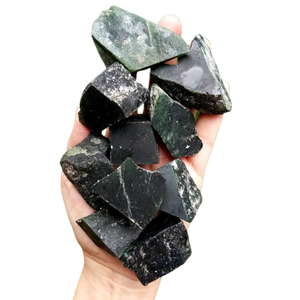 หินเม็ดหยาบสีเขียว,เกล็ดหยาบดิบร่วงลงสำหรับหินร่วงลงแบบธรรมชาติหินร่วงลง - Product Image 4