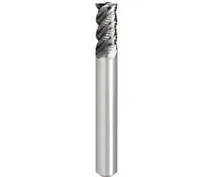 Accurate roughing end mill for hard brittle materials
