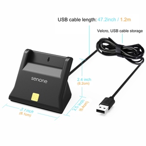 Senone USB เครื่องอ่านสมาร์ทการ์ด CAC ใช้ได้กับ <span class=keywords><strong>Mac</strong></span> <span class=keywords><strong>OS</strong></span> Win - Product Image 5
