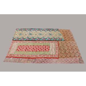 Handmade Indian Kantha Quilt Reversible Cotton Blanket Summer <b>Bed</b> <b>Cover</b> and Bedding Sets for Home and Hotel Use Hand Weaving - Product Image 6