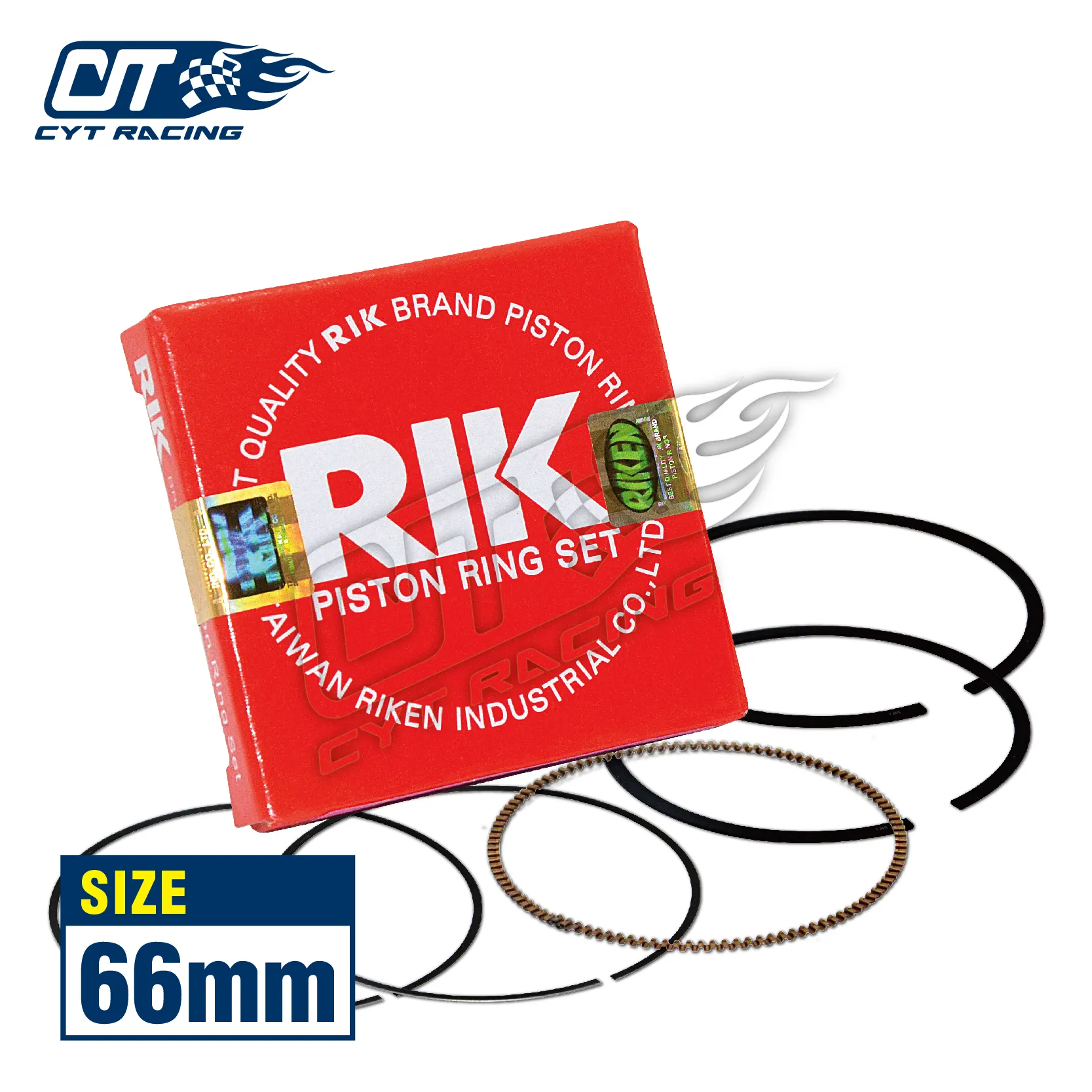 Untuk Kawasaki Petronas Riken Ring Set 66Mm Rik Piston Ring