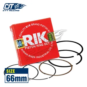 ชุดแหวนลูกสูบ Riken,แหวนลูกสูบ Rik 66มม. สำหรับ Kawasaki