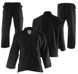 Uniformes de jiu jitsu brasileños, color negro, hecho a medida, material de alta calidad disponible para logotipos y parches personalizados, GUIs - Product Image 1