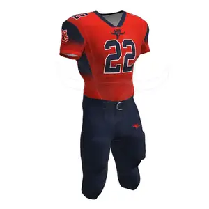 Custom American Football Uniform Quick Dry and Breathable Comfortable Plus Size XL XXL Anti-Bacterial for Summer Season