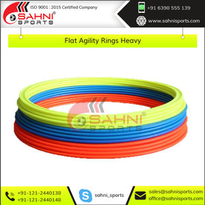 Anillos de agilidad planos moldeados de plástico pesado de alta calidad de exportación, equipo de entrenamiento de fútbol de alta calidad - Product Image 3