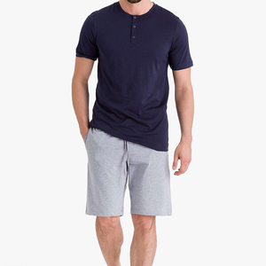 Conjunto de ropa deportiva para hombre, traje liso en blanco para correr, Conjunto de camiseta de verano - Product Image 1