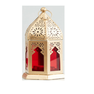 Vela de oro galvanizado, linterna de alambre, indio, hecho a mano, temporada de Navidad, decoración del hogar, linterna, vela colgante de hierro, jaula con asa - Product Image 5