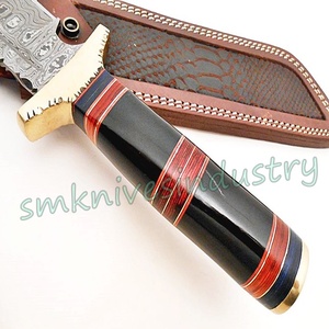 Cuchillo de Caza de 13 Pulgadas con Hoja de Damasco Hecha a Mano (OEM) (Smk1555) - Product Image 3