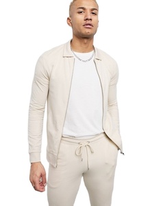 2021 Latest Design Men's Custom Zip Pullover Track Suit Men's Pullover Sweat Suit - Product Image 6