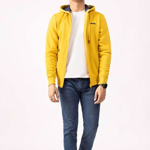 Venta al por mayor Sudadera con capucha Sólido Invierno Cremallera Manga larga Casual En blanco Fleece Pullover Liso Sudaderas con capucha - Product Image 4