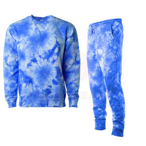 Costume 2 pièces pour hommes, vêtements grande taille, Sweat-shirt à teinture par nouage, nouvelle collection 2021 - Product Image 2