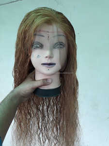 Perruque Full Lace Wig #27 blonde cendré avec racines sombres et dentelle transparente Offre Spéciale brésilienne vierge soyeuse - Product Image 2