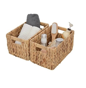Vietnam High Quality wholesale Eco Water Hyacinth Basket Rectangular Storage Basket Tray