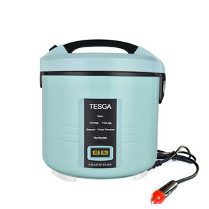 Cuisinière à <span class=keywords><strong>riz</strong></span> portable intelligente 12V CC 2L pour voiture et camping-car, alimentée par batterie/solaire, boîtier en plastique - Product Image 2