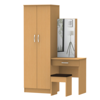 Juego de Muebles de Dormitorio de Diseño Contemporáneo de Alta Calidad para Hotel, Armarios, Tocador, Espejo, Fabricado en Malasia