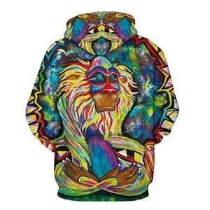 Custom Eco-Friendly Men's Winter <b>Sweatshirts</b> 3D Full Print Brand Hoodie Made of Polyester/Cotton with Sublimation Technique - Product Image 2