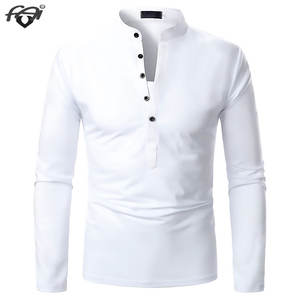 Camiseta de manga larga de gran tamaño para hombre de alta calidad 100% algodón tejido de punto informal transpirable Anti-Pilling secado rápido - Product Image 4