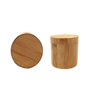 Boîte à épices en bois de forme ronde Boîte à épices avec ustensiles de cuisine de qualité supérieure Boîte à sel et poivre - Product Image 1