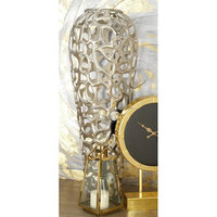 Vase à fleurs décoratif pour table, en aluminium de haute qualité, design Art Déco, durable, personnalisé, pour mariage et maison, vente en gros