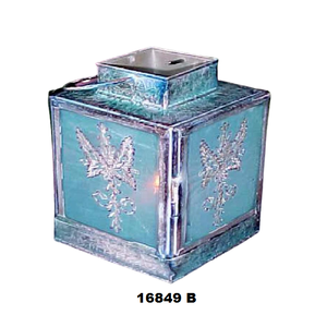 Embroidery <b>Glass</b> & Steel Lantern for Outdoor & Indoor Decoration - Product Image 1