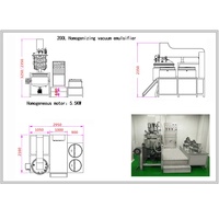 Vk 2021 chine machine laboratoire haut cisaillement vide cosmétiques mélangeur/émulsifiant pour crème liquide bébé nourriture émulsifiant industriel mélangeur