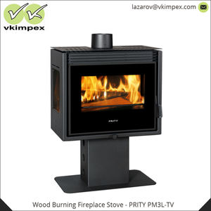 Estufa de quemador de madera independiente, alta eficiencia, 690x390x940mm - Product Image 2