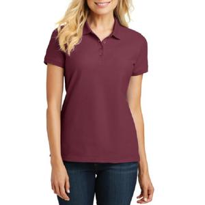 Camiseta Polo ecológica transpirable de secado rápido de algodón 100% de punto de estilo informal de verano para mujer, Camiseta corta de Color sólido de alta calidad - Product Image 2