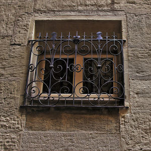 Grille de fenêtre horizontale suspendue antivol en fer forgé et acier inoxydable de qualité supérieure, vente en gros d'usine - Product Image 1