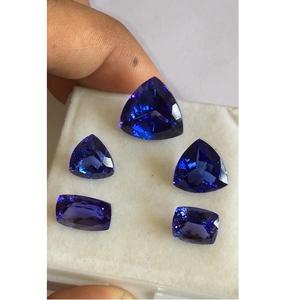 Piedra preciosa azul tanzanita natural para accesorios de joyería con tratamiento térmico certificado IGI - Product Image 2