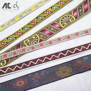 Trend 2022 DIY <b>Accessories</b> Vintage Jacquard Woven <b>Braid</b> Set of 3 - Product Image 6