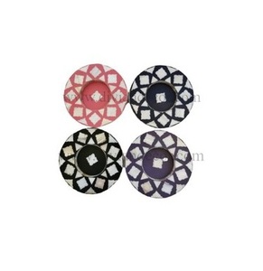 Posavasos con incrustaciones de hueso más vendidos en resina con diseño de hoja Posavasos para tazas de té para el hogar y el restaurante Fabricante y exportadores - Product Image 2