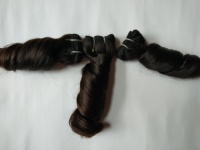 Cheveux humains bruts indiens de temple Remy, non traités, alignés sur la cuticule, de haute qualité pour tissage