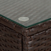 Ensemble de canapés en rotin moderne BeNK 4 pièces avec boîte de rangement, ensemble de jardin en osier 4 places pour cour et hôtel, mobilier d'extérieur