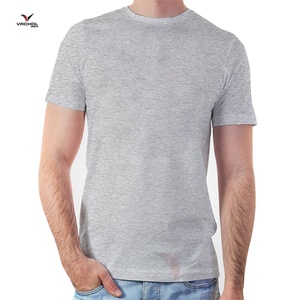 T-shirt respirant personnalisable OEM, style décontracté de belle qualité, conception durable à col en O de grande taille, option vierge brodée - Product Image 2