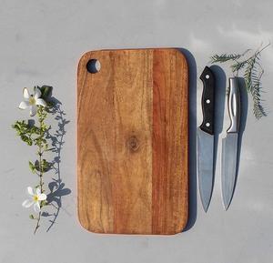 Juego de tabla de cortar de madera de cocina personalizada de alta calidad, bloques de tabla de cortar de madera ecológicos redondos - Product Image 2