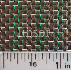 Tissu en fibre de carbone hybride à paillettes vertes - Product Image 6