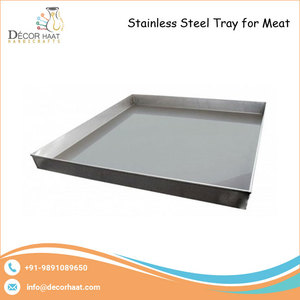 Plateau de service en acier inoxydable à usage industriel lourd pour la qualité et la durabilité de la viande Premium - Product Image 2