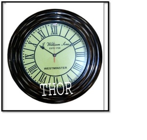 Nautical ไม้ผนังนาฬิกาตกแต่งนาฬิกาสำหรับห้องนั่งเล่น Farmhouse Wall Round นาฬิกาตกแต่งบ้าน - Product Image 6