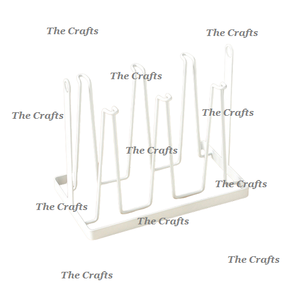 Porte-gobelet en verre de couleur blanche en fer Porte-gobelet en verre de taille et de forme personnalisées pour l'hôtel et le restaurant - Product Image 1