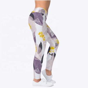 Highly Quality Digital Printed Women's <b>Gymnastic</b> Leggings Custom Design Sublimated Tight Skinny Fit Anti-Bacterial Quick Dry - Product Image 4